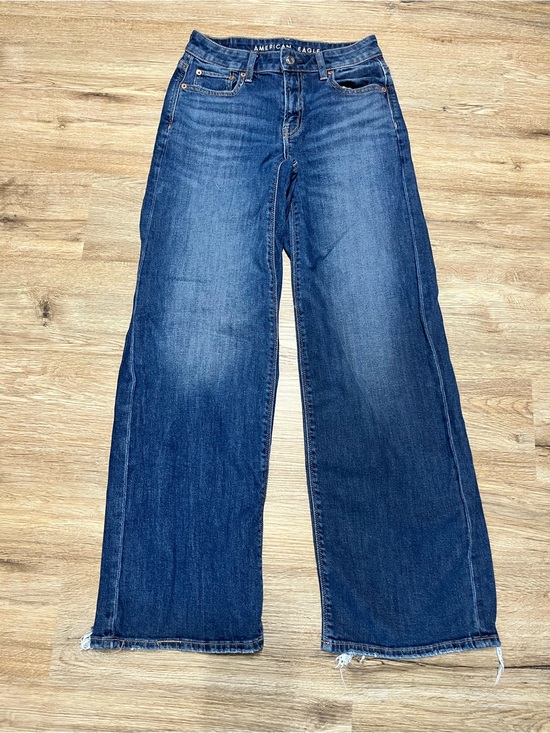 American Eagle Outfitters Denim - American Eagle Outfitters Wide Leg Jeans in Indigo Blue